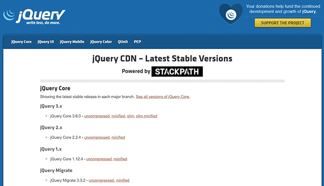Download jQuery